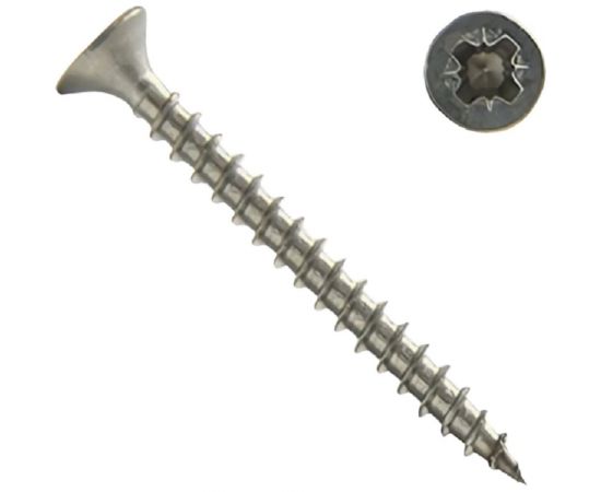 Универсальный саморез Невский Крепеж 4,5x30, пот. гол., нерж. сталь А2, 10 шт. 823000 