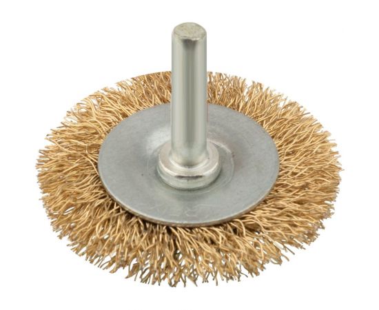 Дисковая прямая корщетка Курс для дрели со шпилькой 63 мм 38463 
