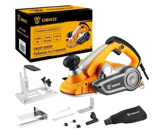 Рубанок со станиной DEKO DKEP1400W 1400 Вт, 110 мм 063-4337 