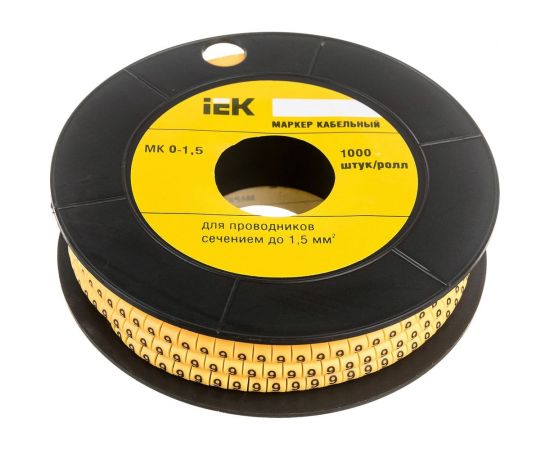 Маркировочное кольцо IEK 0-1.5мм, 9, МК, 1000шт/ролл UMK00-9 