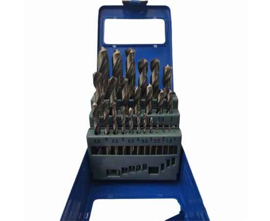 Набор сверл HSS 25 шт, 1-13 мм vertextools 0987-25 – изображение 2