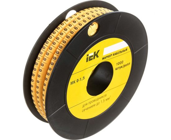 Маркировочное кольцо IEK 0-1.5мм, 9, МК, 1000шт/ролл UMK00-9 – изображение 2