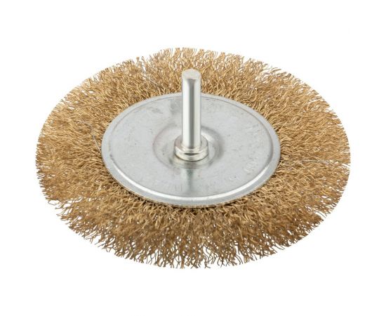 Дисковая прямая корщетка Курс для дрели со шпилькой 63 мм 38463 – изображение 2