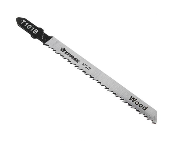 Пилки для электролобзика (5 шт; HCS EU 75x2.5 мм; T-101В; по дереву/ламинату; точный рез) ЕРМАК 664-313 – изображение 2