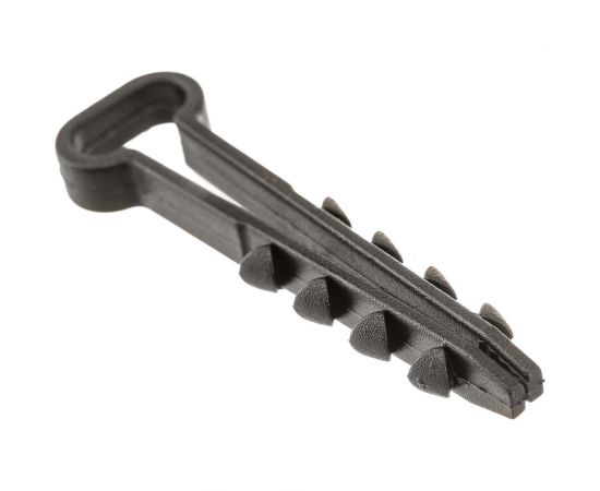 Дюбель-хомут для плоского кабеля Урал ПАК черный, 5-10 мм, 10 шт. АЭ-5050010-010-p – изображение 2