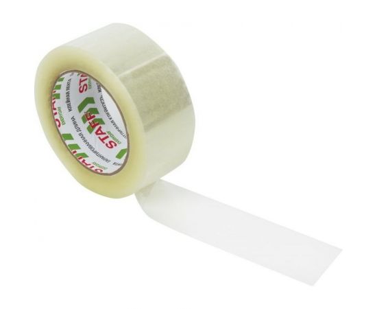 Упаковочная клейкая лента Staff 48 мм х 150 м, прозрачная, толщина 40 микрон 440160 – изображение 2