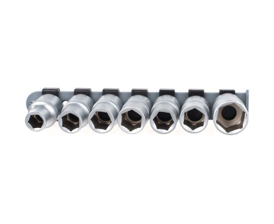 Набор головок шестигранных (7 пр; 10-19 мм; 1/2"") СЕРВИС КЛЮЧ 77555 – изображение 3