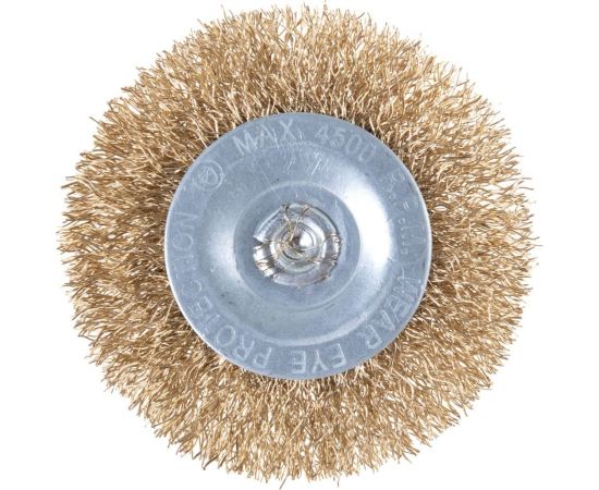 Дисковая прямая корщетка Курс для дрели со шпилькой 63 мм 38463 – изображение 3