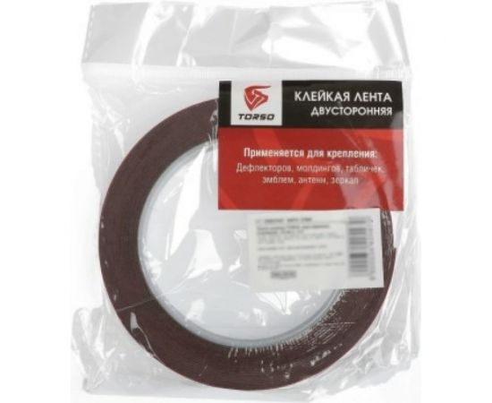 Усиленная двусторонняя клейкая лента TORSO 15 мм х 5 м 3442547 – изображение 3
