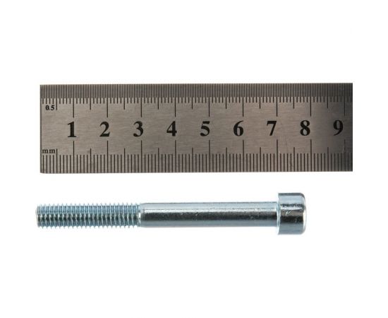 Винт с внутренним шестигранником КРЕП-КОМП цинк DIN912 8х70 6шт вш870мф – изображение 4