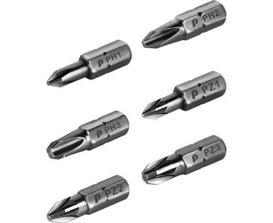 Набор бит (6 шт; PH; PZ; 25 мм) ПРАКТИКА 036-537 – изображение 4