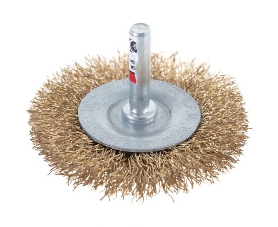 Дисковая прямая корщетка Курс для дрели со шпилькой 63 мм 38463 – изображение 4