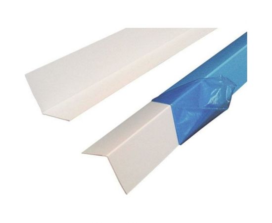 Уголок Центурион ПВХ, белый, в защ. пленке, 100x100x3000 мм 10897 
