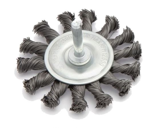 Щетка крученая плоская 75 мм для дрели Дело Техники 272075 