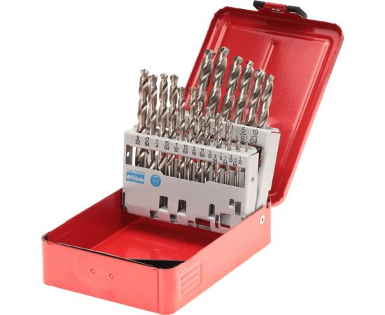 Набор дюймовых сверл по металлу (21 шт; 1/16""-3/8""; HSS-G; DIN 338 тип N) RUKO 214850 