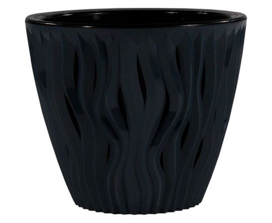 Кашпо bmc Вдохновение КШ5420 антрацит, 19х19 см, 3 л 057575 