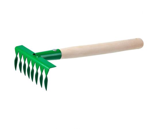 Витые грабли Gigant 8-зубые, порошковая окраска, с черенком GAV-15 