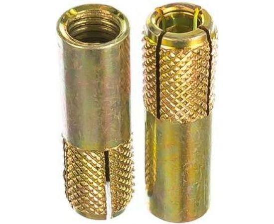 Забивной латунный анкер МЕТИЗНЫЙ ДВОР M10/12x35, 100 шт. 4607159069313 