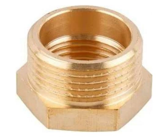 Латунный переход AV Engineering шестиугольный, наружная-внутренняя 1/2x3/8 AVE305002 