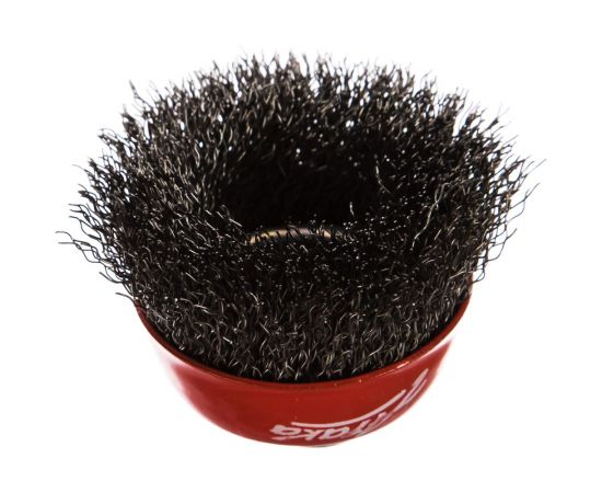 Щётка чашеобразная, гофрированная стальная проволока №130 (60 мм; М14) для УШМ Атака 26584 