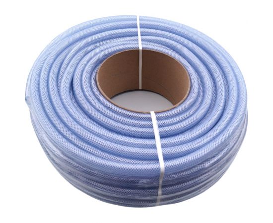 Прозрачный пищевой армированный трехслойный шланг Профитт 14x20 мм, 50 м 9272913-1 