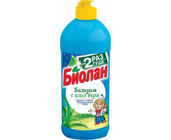 Средство для мытья посуды БИОЛАН Бальзам Алоэ Вера, 450 мл 605059 