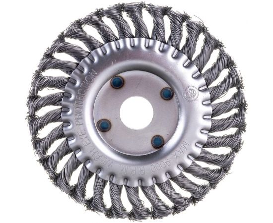 Щетка металлическая дисковая (150х22 мм; крученая проволока) для УШМ ЕРМАК 656-051 