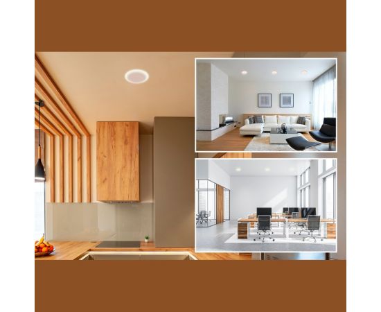 Светодиодная встраиваемая безрамочная панель Apeyron flp, 24вт=18вт+6вт, 2040лм, 4000к, ip20, ф170x21мм, круг, 3 режима, регулировка ф55-155мм/ 06-108 – изображение 12