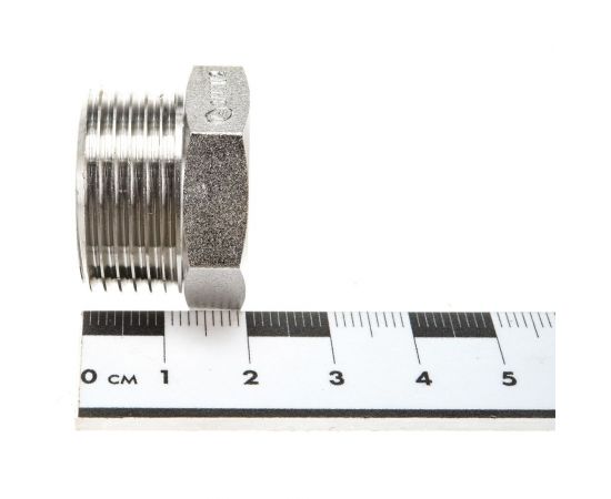 Футорка DOUBLE-LIN резьбовая латунная Н/В 3/4" х 1/2" LL6033 (3/4"x1/2") – изображение 2