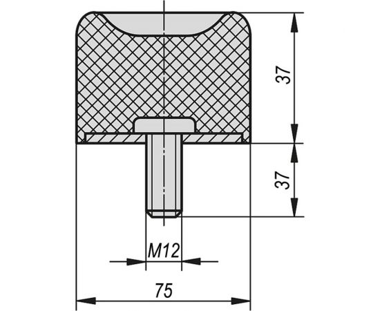 Резинометаллический буфер KIPP K0572.07503757 – изображение 2