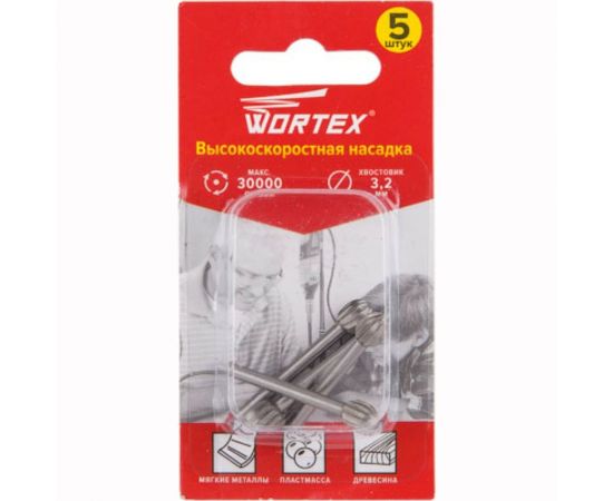 Насадка гравировальная для гравера 6.3 мм, 5 шт WORTEX ETAM3206318 – изображение 2