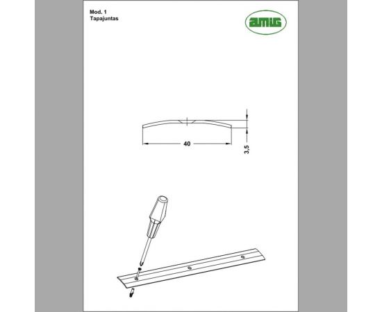 Соединительная планка для линолеума Amig светлое дерево 1-1300 MC – изображение 2