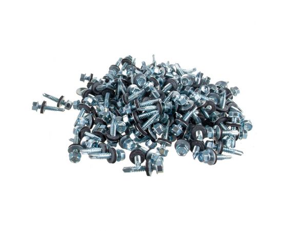 Кровельный саморез крепежная техника цинк 6.3х32 мм, 150 шт 431218 БК – изображение 2