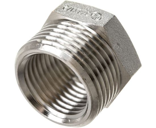 Футорка DOUBLE-LIN резьбовая латунная Н/В 3/4" х 1/2" LL6033 (3/4"x1/2") – изображение 3