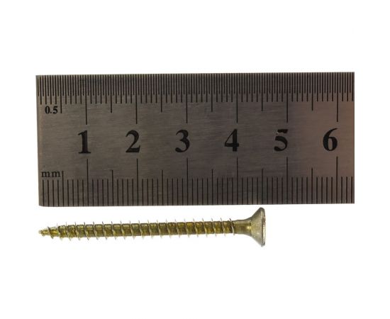 Универсальный саморез по дереву КрепСтройГрупп 4х45 желтый цинк, 250 шт. 145436 – изображение 3