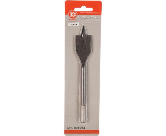 Сверло по дереву перовое 24 мм Калибр 00000035769 – изображение 3