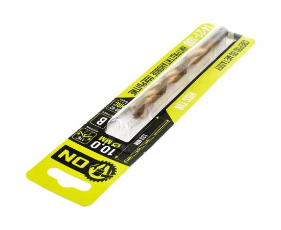 Сверло по металлу HSS TIN 10x133 мм, нитридтитановое покрытие On 14-21-100 – изображение 3