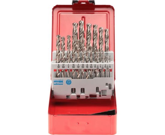 Набор дюймовых сверл по металлу (21 шт; 1/16""-3/8""; HSS-G; DIN 338 тип N) RUKO 214850 – изображение 3