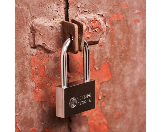 Навесной замок ЧЕТЫРЕ СЕЗОНА Сталь 70 мм, длинная дужка 79-0047 – изображение 3