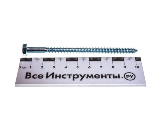 Шуруп с шестигранной головкой Качественный КРЕПЕЖ 6х100, 30 шт. 0300551 КЧ – изображение 4