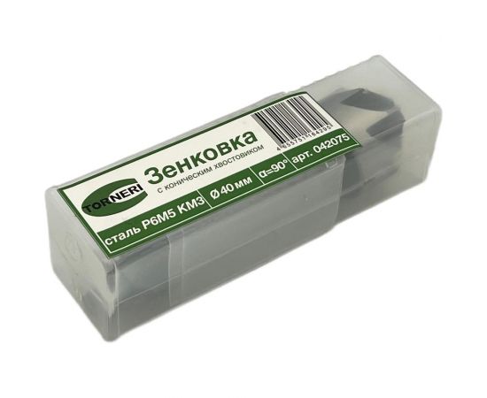 Зенковка к/х 40 мм, 90 градусов, Р6М5, КМ3 TORNERI 042075 – изображение 4