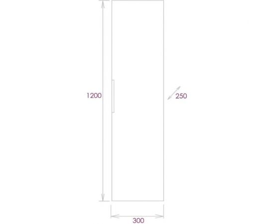 Универсальный пенал Onika подвесной ЛЕГРАН У дуб галифакс 30.10 403068 – изображение 5