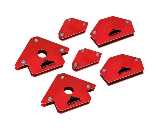 Набор магнитных уголков для сварки, 6 предметов vertextools 45-90-135-6 