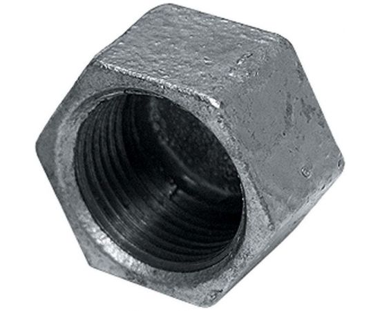 Резьбовая заглушка СВК чугунная, оцинкованная, внутр. резьба, ДУ 20мм, 3/4 SVK-CIZF20z 