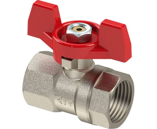 Кран шаровой RTP латунный, вн/вн., PN 25, ручка бабочка, G 1/2 34881 