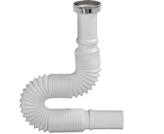 Гибкая труба ORIO 1 1/4x32, с латунной гайкой хром, длина 650мм АС-1018М 