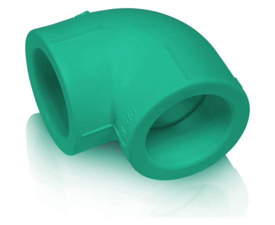 Уголок Blue Ocean 90 градусов, 32, полипропиленовый, зеленый PPRF/90E G -32 