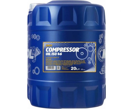 Масло минеральное COMPRESSOR OIL ISO 46 20 л для воздушных компрессоров MANNOL 1935 