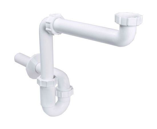 Сифон STYRON малогабаритный, трубчатый без водослива с подводкой 32 мм STY-641-32-2 