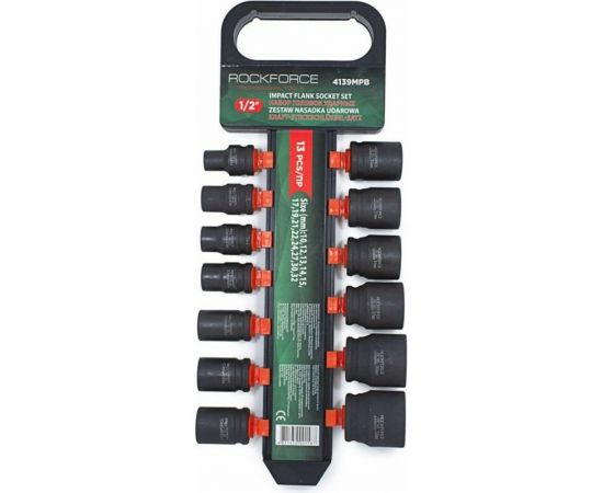 Набор головок ударных 13 шт, 10-32 мм, 1/2"" Rockforce RF-4139MPB 